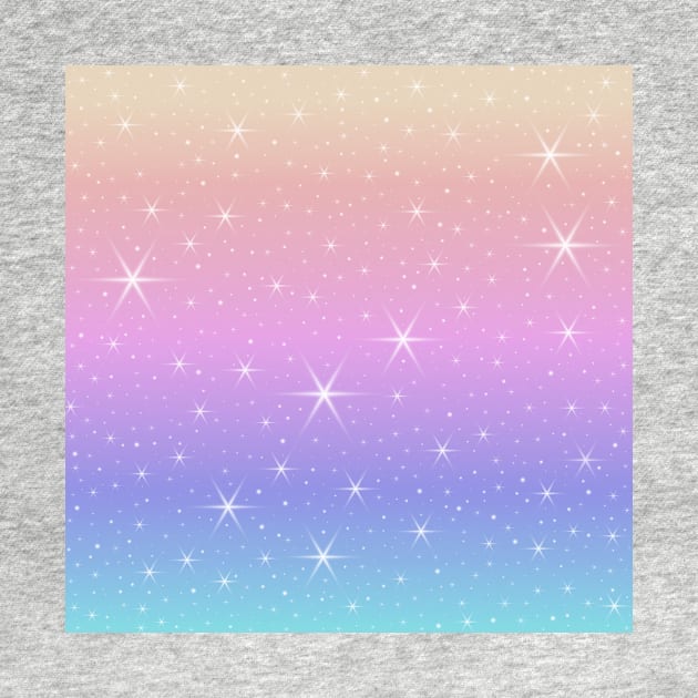 Pastel Ombre Unicorn Gradient Sparkle Pattern by Art by Deborah Camp